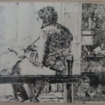 Mirror on Easel with Self-Portrait