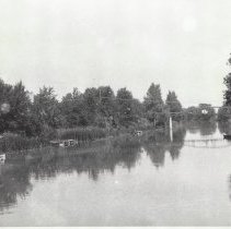 Newer Foot Bridge across Canal at Mechanic St.