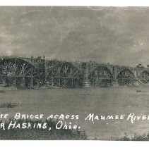 Waterville Interurban Bridge construction