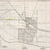A 1948 Map of Waterville Ohio showing Roche de Boeuf