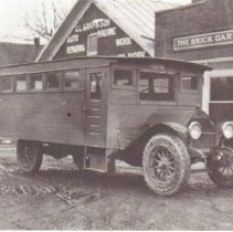 Waterville School Bus early 1920's