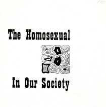 Cover of The Homosexual in Our Society transcript