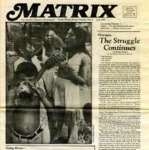 Cover of July 1985 Matrix.