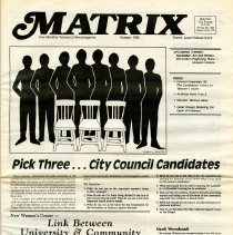 Cover of October 1985 Matrix.