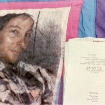 Up close shot of quilt