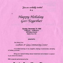 Invitation to Holiday Get Together