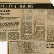 Clipping about the Men's Chorus