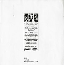 AGEM 'coloring outside the lines' flier