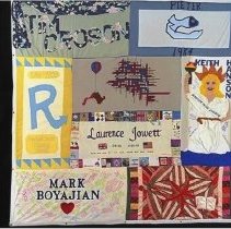 Quilt from AIDS Memorial display