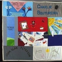 Quilt from AIDS Memorial quilt display