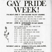 Gay Pride week poster