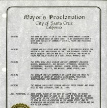 Mayor's Proclamation