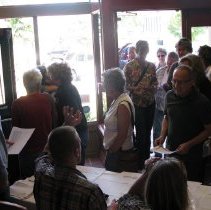 People at reception.