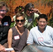 Clare Sheils poses with Geri Miglclicz, Liza Culick, and Maria Cadenas.
