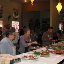 People at the reception.