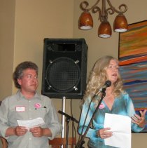 John Leopold accepts award.