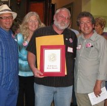 Glen Schaller recieves lifetime achievement award.