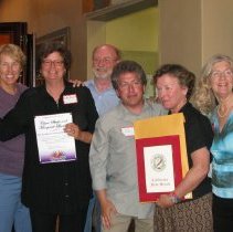 Clare Sheils and Margaret Leonard recieve lifetime achievement award.