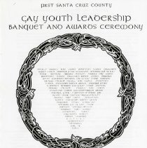 Cover of first gay youth leadership award