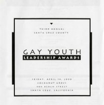 Cover of gay youth leadership award
