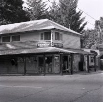 Greyhound bus depot corner store.