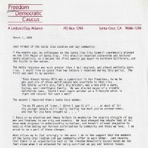 Freedom Democratic Caucus letter.