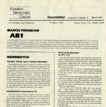 Freedom Democratic Caucus newsletter