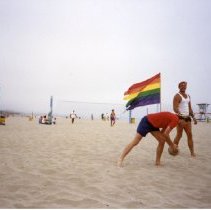 Candid of Gay Men's Volleyball.