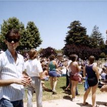 The back of the photo describes this as being a pride event in June 1984.