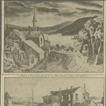 Street to Harbor and Landscape Composition