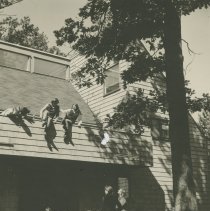 Students Hanging out at Dorms, no date