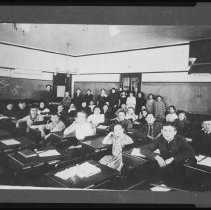 Bartlett School, Haverhill, interior, classroom with students