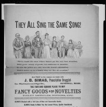 J. B. Simas, Druggist, advertisement