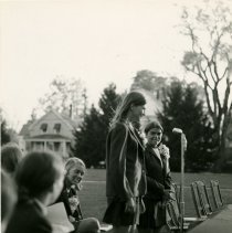 Two Students at a Microphone