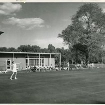 Student Playing Tennis