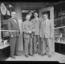 Ribbon-cutting, unidentified store
