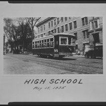 Haverhill High School and streetcar