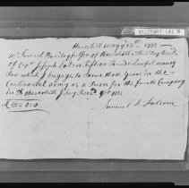 Samuel Bradley Folsom enlistment in Continental Army, 1777