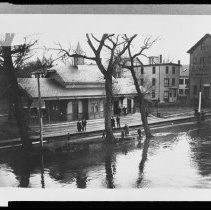 Flood of 1896, Bradford Bridge train station, Haverhill