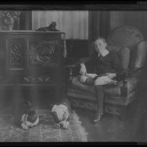 Donald Dana Ellis, dogs Victor & Liberty,  Saltonstall Road (Ellis House)