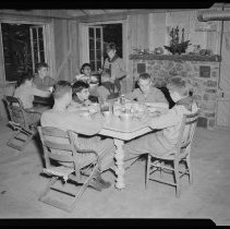 Lone Tree Scout Reservation, Boy Scouts in Magee Lodge, 1951