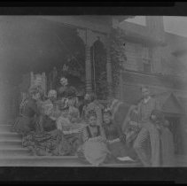 Sanders family, Jones Frankle's house, Arlington Place, Haverhill, 1890