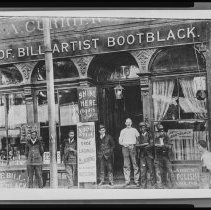 William Mobley, Professor Bill Artist Bootblack shop, Haverhill