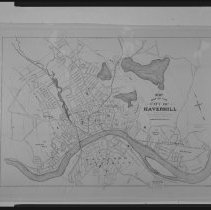 Map of downtown Haverhill and Bradford, 1897, wards and neighborhoods
