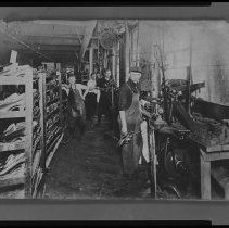 Ira J. Webster shoe factory, Haverhill, interior, 1910
