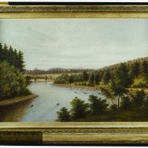 Mitchell's Falls on the Merrimack, painting by Obed Rice Fowler