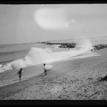 James Howe & wife & Mary at Salisbury Beach, Mass.