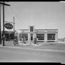 Amoco gas station, Lafayette Square, Haverhill