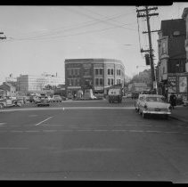 Lafayette Square and statue, Haverhill, 1961