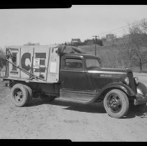 McPherson & Son Ice Company truck at Amesbury Road, Haverhill, ca. 1937